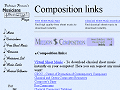 Composition links, free sheet music, music sites and other
